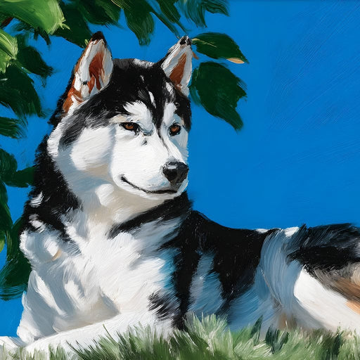 Majestic Husky Canvas Print