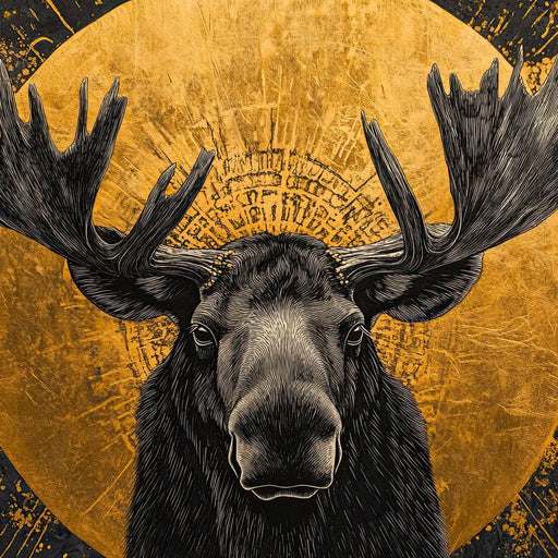 Golden Majesty of the Wild Canvas Print