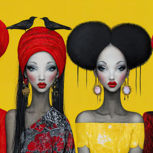 Queens of Radiance - TooplesArt Canvas Print