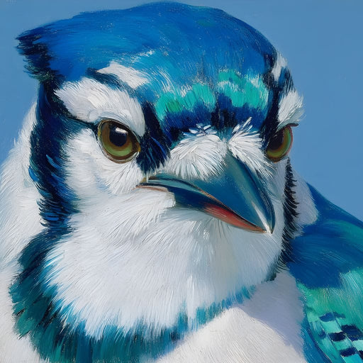 Majestic Bluejay Essence Canvas Print