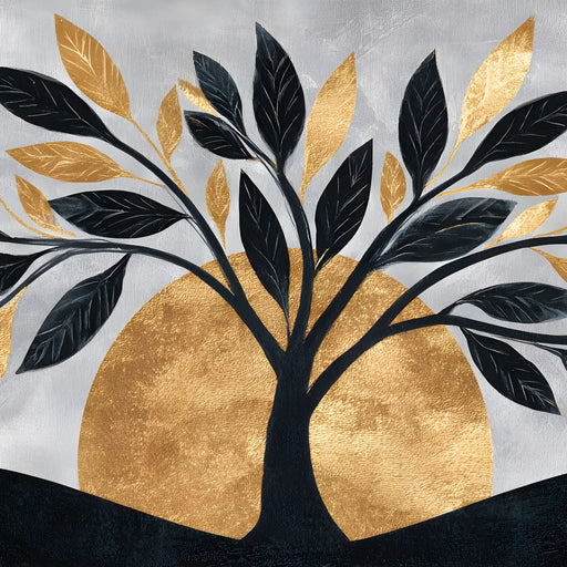 Golden Dawn Tree Reverie Canvas Print