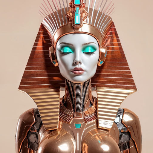 Cyber Cleopatra - TooplesArt Canvas Print