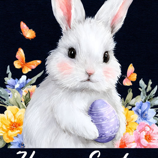 Spring Bunny With Egg Easter Canvas Print