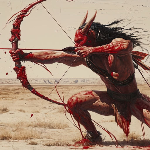 Desert Archers Fierce Stance Canvas Print