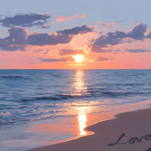 Ocean Dawn Romantic Skies Canvas Print