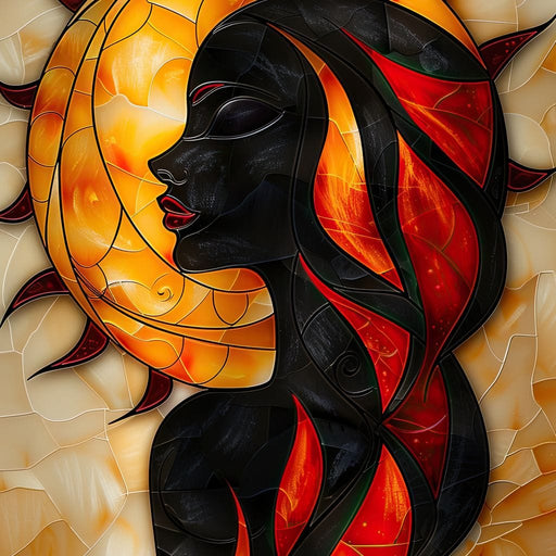 Solar Siren of the Flames Canvas Print