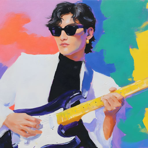 Electric Daydream Guitar Solo Canvas Print