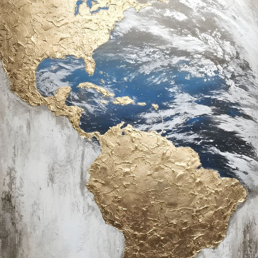 Golden Earth Reflection Canvas Print