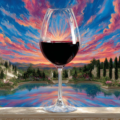 Majestic Vineyard Reflections Canvas Print