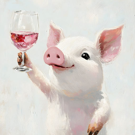 Porcine Toast of Joy Canvas Print