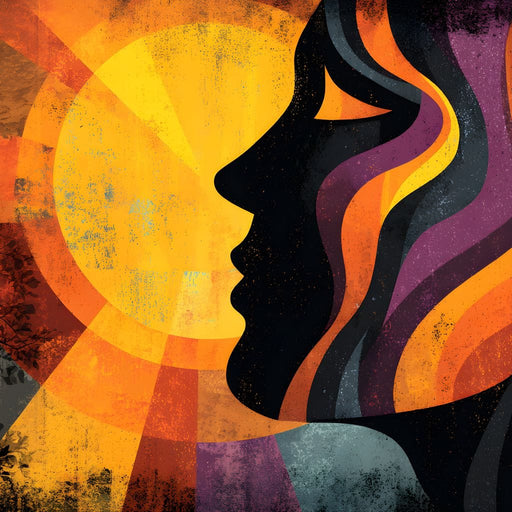 Radiant Solstice Silhouette Canvas Print