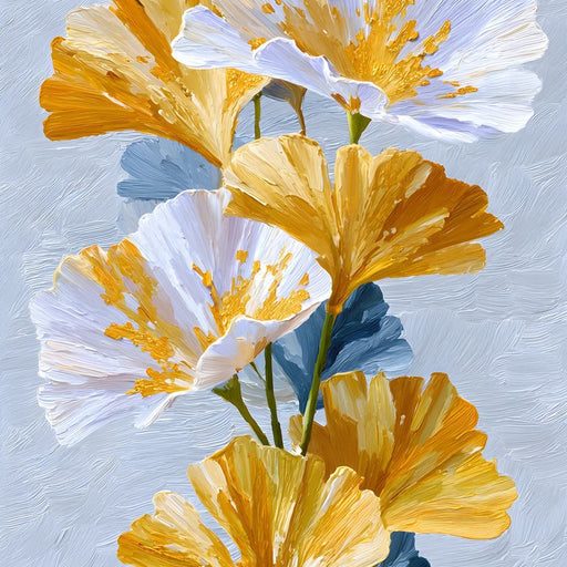 Golden Poppies Soft Light Canvas Print