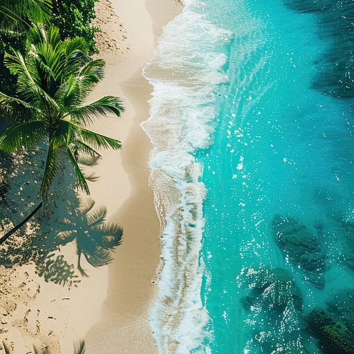 Tropical Serenity Beach Canvas Print