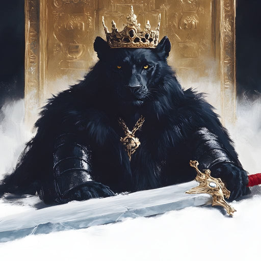 Sovereign Panther Knight Canvas Print