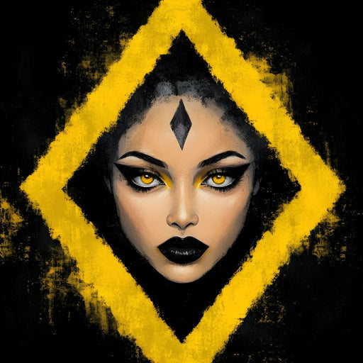 Golden Stare of Midnight Queen Canvas Print