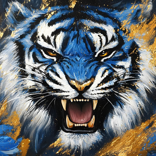 Fury of the Midnight Tiger - Alicia Smith Canvas Print