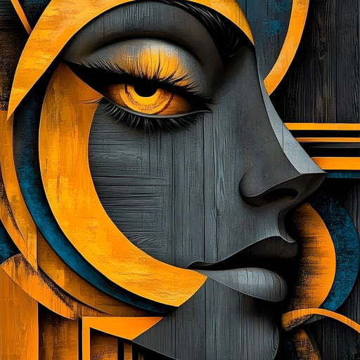 Golden Abstraction Odyssey Canvas Print