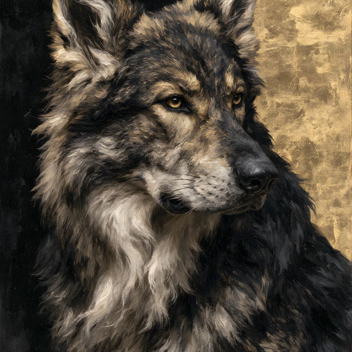 Guardian of the Gilded Shadow Canvas Print