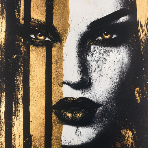 Golden Glance Enigma Canvas Print