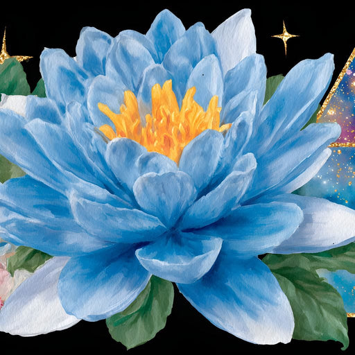 Celestial Lotus Galaxy Radiance Canvas Print