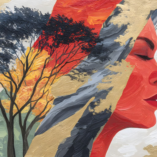 Tree of Vibrant Reflections Canvas Print