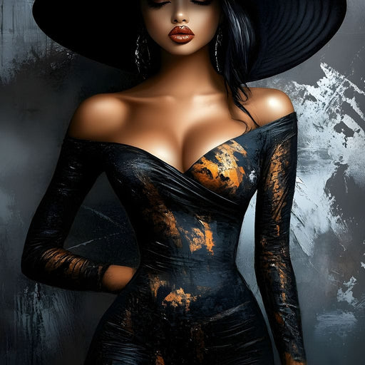 Glamorous Shadows Enigma Canvas Print