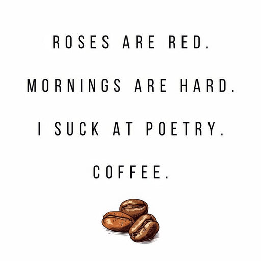 Morning Ode to Caffeine Humor Canvas Print