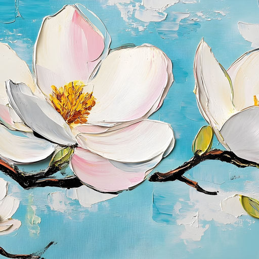 Blossoms on Cerulean Skies Canvas Print