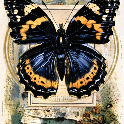 Gilded Wings Of The Natural Archive Canvas Print