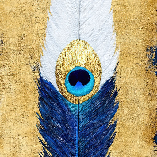 Gilded Feather Canvas Print