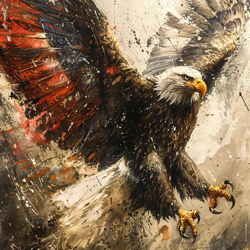 Patriot's Pride: The Eagle's Essence Canvas Print