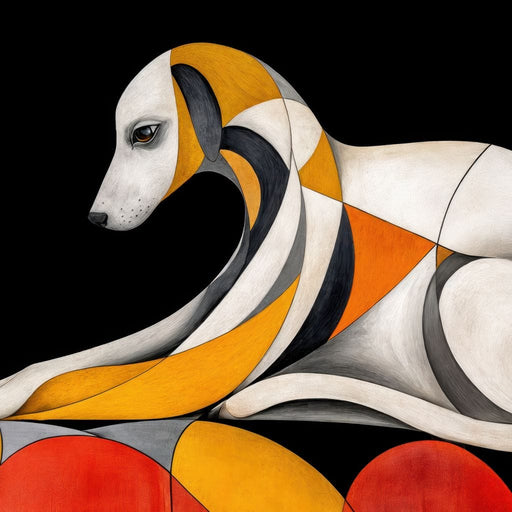 The Bauhaus Hound - TooplesArt Canvas Print
