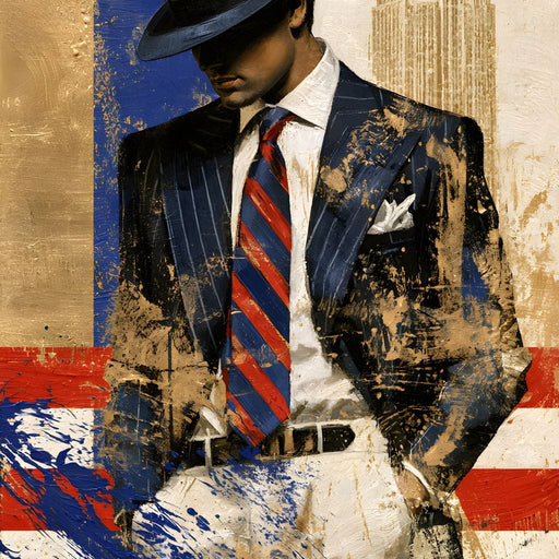 Midnight Stride Through The Golden Age Canvas Print