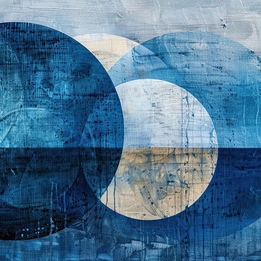 Sapphire Moons Aligned Canvas Print