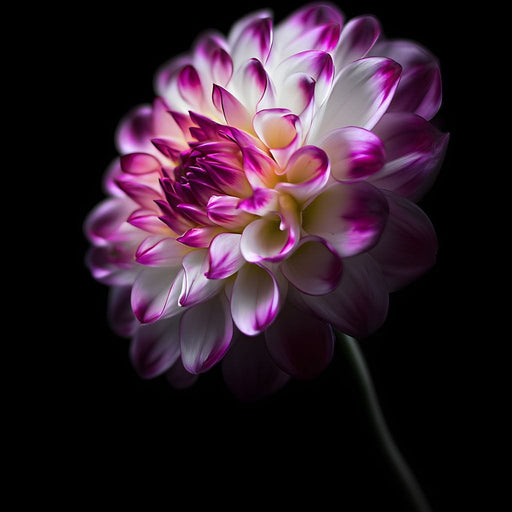 Radiant Orchid Dahlia Nocturne Canvas Print