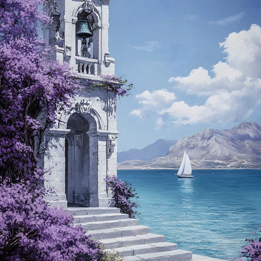Bell Tower by the Sea Breeze Canvas Print