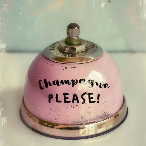 Champagne Please Service Bell Canvas Print