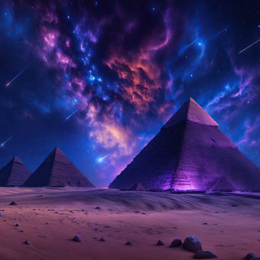 Stardust Over Giza - TooplesArt Canvas Print
