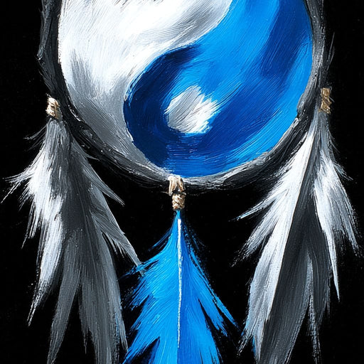 Yin Yang Dreamcatcher Balance Canvas Print