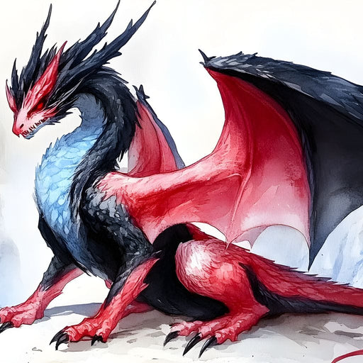 Dragon of Frozen Peaks Canvas Print