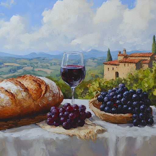 Tuscan Vineyard Bounty Canvas Print