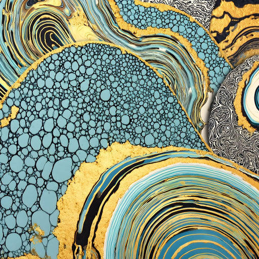 Golden Spirals of Infinity Canvas Print