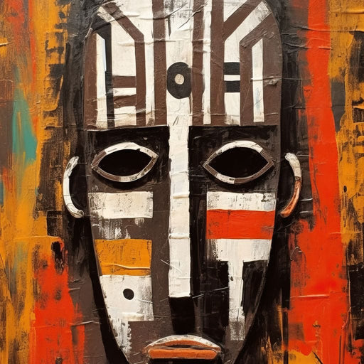 Tribal Mask 13 - Sakeem Gibbs Canvas Print