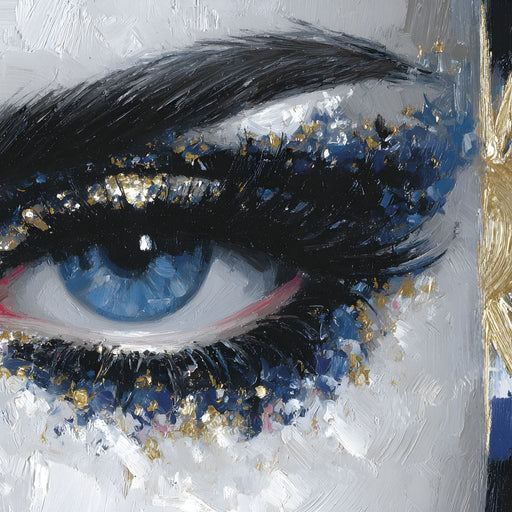Golden Sun Blue Eye Canvas Print