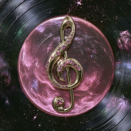 Midnight Melodies  of the Celestial Groove Canvas Print