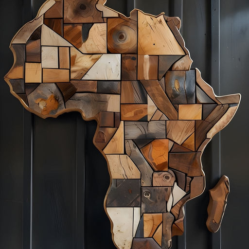 Africa Wooden Art - Johanjjf Canvas Print