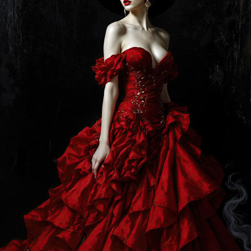 Midnight Flamenco - TooplesArt Canvas Print