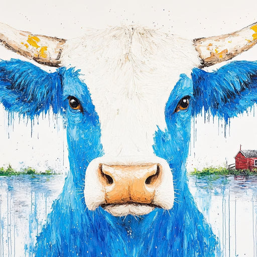 Blue Bull Farm Horizon Canvas Print