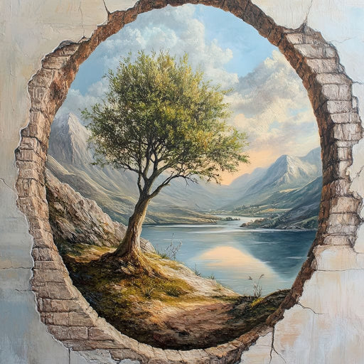 Panoramic Tranquility Portal Canvas Print