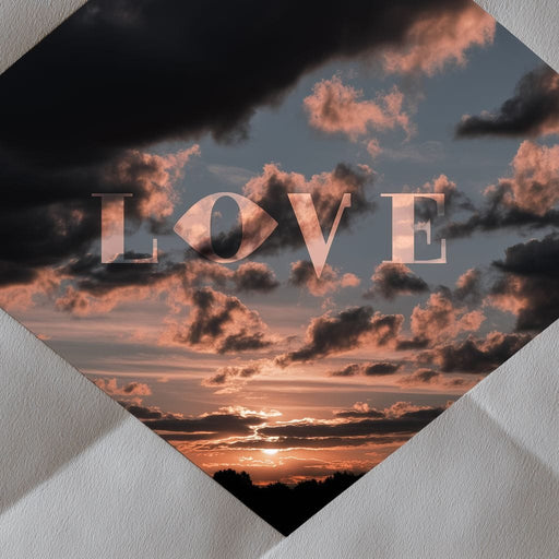 Love Letter Sky Sunset Glow Canvas Print